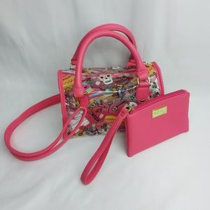 Betsey Johnson Sugar Skull Bag w/ FREE Coinpurse